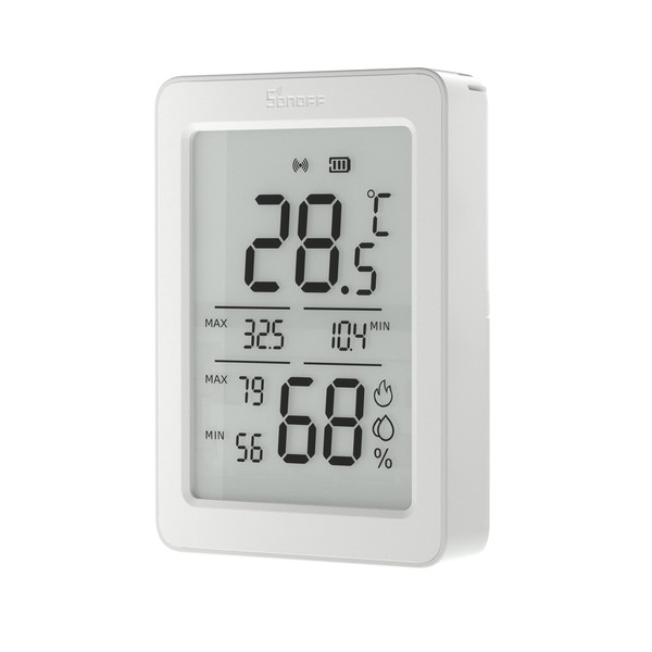 SONOFF AirGuard TH 3,6Zoll LCD Zigbee Temperatur- und Luftfeuchtigkeitssensor, Hygrometer, Hutschiene DIN-Rail SNZB-02DR2