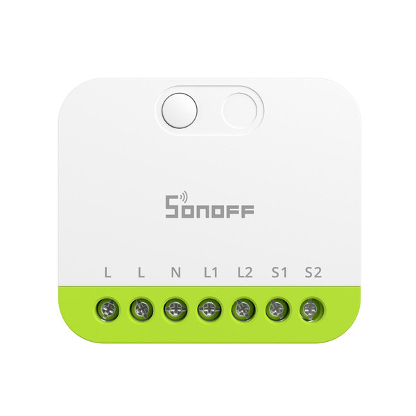 SONOFF MINI DUO 2-Gang Zigbee Smart-Schalter, Lichtschalter Relais, 2-Fach, Unterputz MINI-ZB2GS