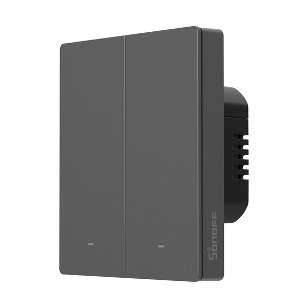 SONOFF SwitchMan Smart-Wandschalter, Lichtschalter Relais, 2-Fach, HomeKit, Alexa & Google Home App M5-2C-80M