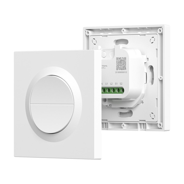 SONOFF Orb-MW2 Matter über WiFi Doppelter Intelligenter Wandschalter, Lichtschalter Relais, Unterputz, HomeKit MINI-2GS-E