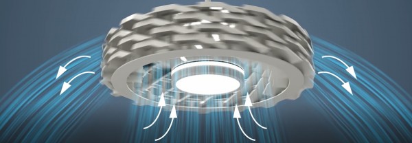 Sulion Deckenventilator mit LED Leuchte RUBIK WLAN Ø76cm dimmbar Weiß mit App oder Fernbedienung steuerbar