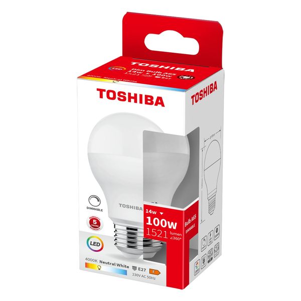 Toshiba LED Lampe dimmbar E27 14W 4000K 1521Lm wie 100W