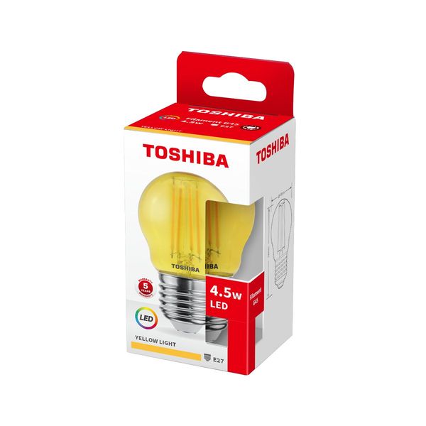 Toshiba LED Filament Tropfen Lampe E27 4.5W gelb