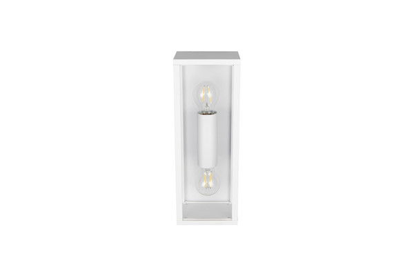 Trio 201860231 Garonne E27 Wandleuchte 2-fach Weiß Matt IP44