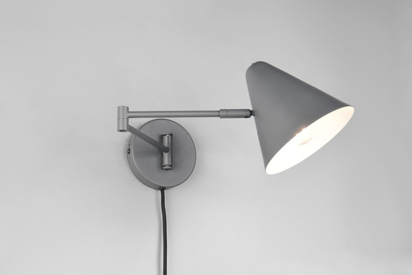 Trio 263970142 Cosima E14 Wandleuchte ⌀15cm Anthrazit