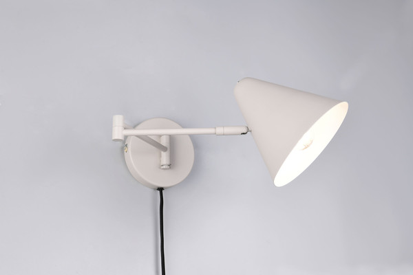 Trio 263970176 Cosima E14 Wandleuchte ⌀15cm Warm Grey