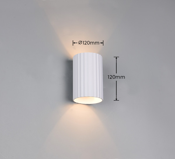 Trio 264300131 Imaria G9 Wandleuchte ⌀8cm Weiß Matt