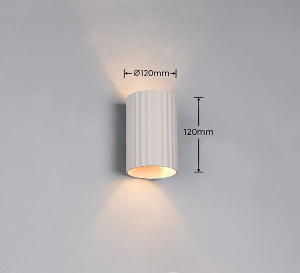 Trio 264300176 Imaria G9 Wandleuchte ⌀8cm Warm Grey