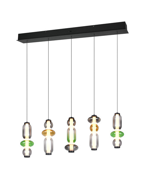 Trio 334310517 Minerva LED Pendelleuchte 5x8W dimmbar Multicolor CCT einstellbare Lichtfarbe