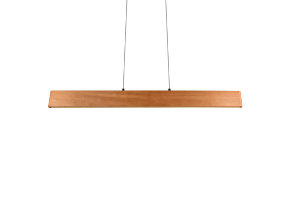 Trio 359710130 Edgewood LED Pendelleuchte 26W dimmbar Holzfarbig CCT einstellbare Lichtfarbe