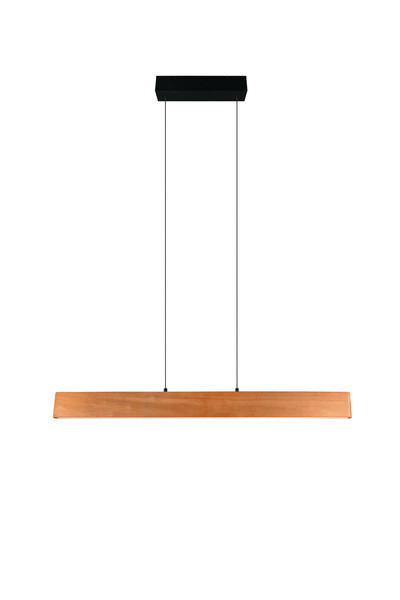 Trio 359710130 Edgewood LED Pendelleuchte 26W dimmbar Holzfarbig CCT einstellbare Lichtfarbe