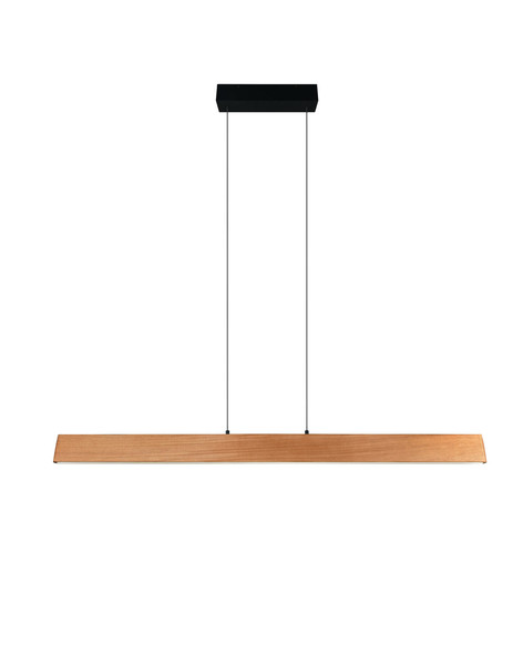 Trio 359719130 Edgewood LED Pendelleuchte 36W dimmbar Holzfarbig CCT einstellbare Lichtfarbe