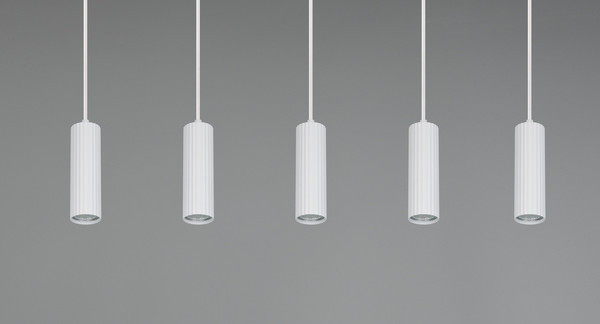 Trio 367700531 Soka GU10 Pendelleuchte 5-fach ⌀5,5cm Weiß Matt