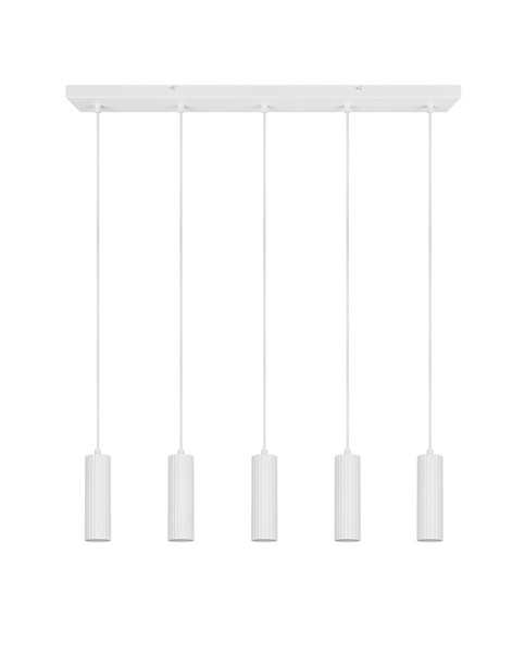 Trio 367700531 Soka GU10 Pendelleuchte 5-fach ⌀5,5cm Weiß Matt