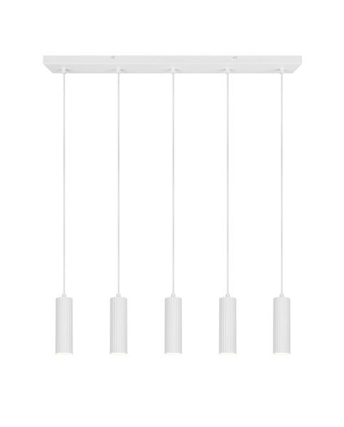 Trio 367700531 Soka GU10 Pendelleuchte 5-fach ⌀5,5cm Weiß Matt