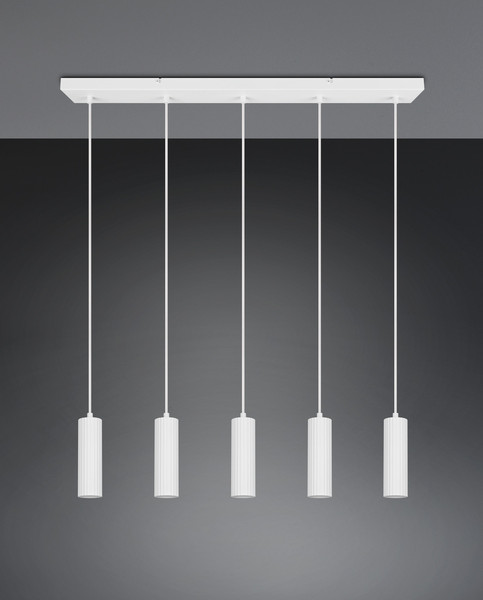 Trio 367700531 Soka GU10 Pendelleuchte 5-fach ⌀5,5cm Weiß Matt