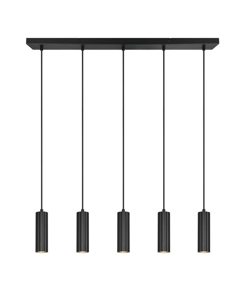 Trio 367700532 Soka GU10 Pendelleuchte 5-fach ⌀5,5cm Schwarz Matt