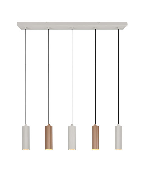 Trio 367700565 Soka GU10 Pendelleuchte 5-fach ⌀5,5cm Coffee