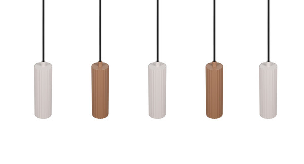 Trio 367700565 Soka GU10 Pendelleuchte 5-fach ⌀5,5cm Coffee