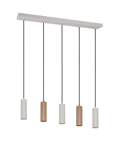 Trio 367700565 Soka GU10 Pendelleuchte 5-fach ⌀5,5cm Coffee