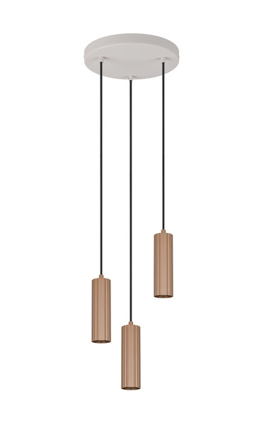 Trio 367730365 Soka GU10 Pendelleuchte 3-fach ⌀28cm Coffee