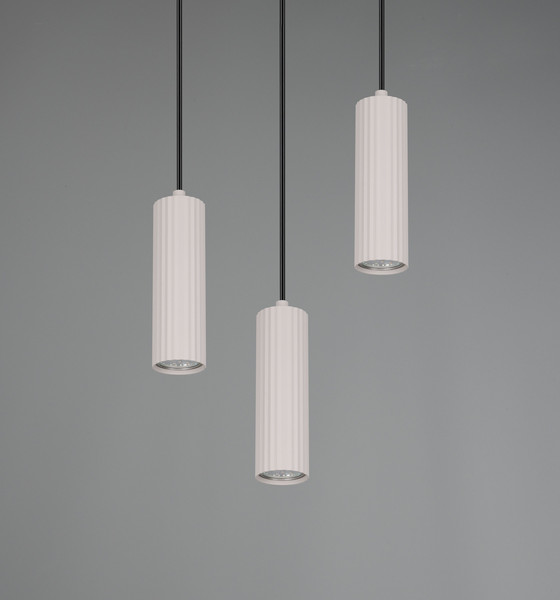 Trio 367730376 Soka GU10 Pendelleuchte 3-fach ⌀28cm Warm Grey