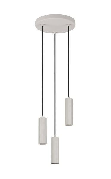 Trio 367730376 Soka GU10 Pendelleuchte 3-fach ⌀28cm Warm Grey