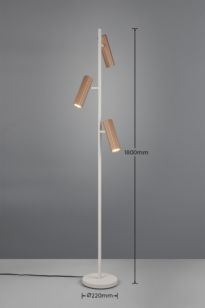 Trio 467700365 Soka GU10 Stehleuchte 3-fach ⌀22cm Coffee