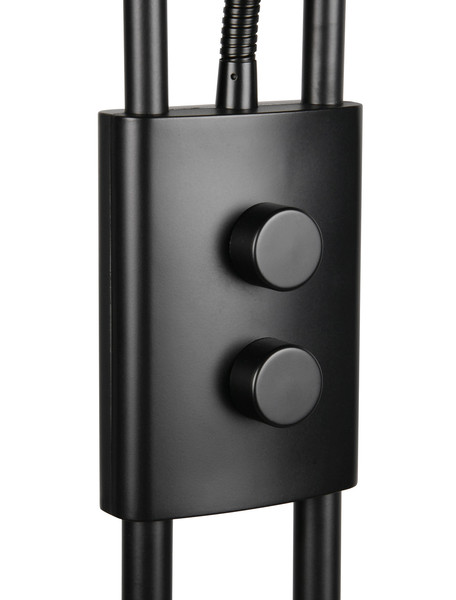 Trio 478310232 Chris LED Stehleuchte 18W ⌀30cm dimmbar Schwarz Matt warmweiss