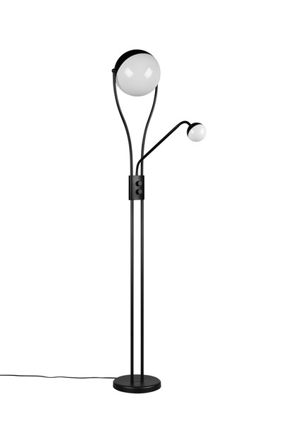 Trio 478310232 Chris LED Stehleuchte 18W ⌀30cm dimmbar Schwarz Matt warmweiss