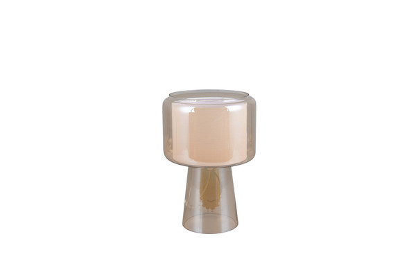 Trio 519900113 Rocka E14 Tischleuchte ⌀20cm Amberfarbig