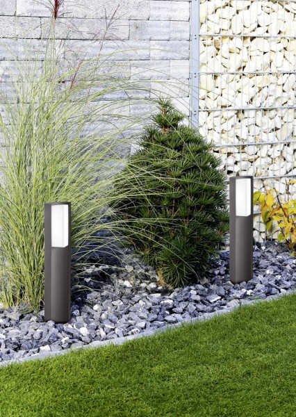 Trio 520360142 LED Aussen Stehleuchte SUEZ 7W warmweiss Anthrazit