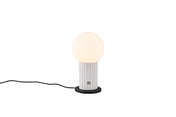 Trio 543510131 Tauris LED Tischleuchte 2,5W ⌀13cm dimmbar Weiß Matt CCT einstellbare Lichtfarbe Touch