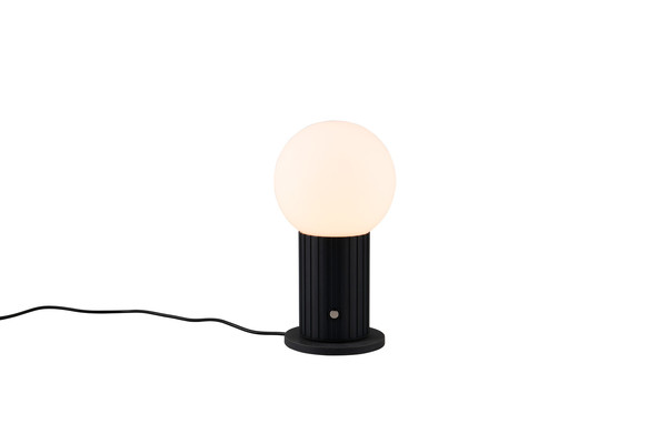 Trio 543510132 Tauris LED Tischleuchte 2,5W ⌀13cm dimmbar Schwarz Matt CCT einstellbare Lichtfarbe Touch