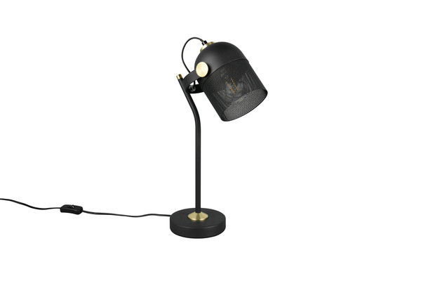 Trio 548200132 Mixa E27 Tischleuchte Schwarz Matt