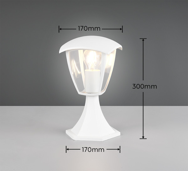 Trio 563260131 Venta E27 Pfosten Weiß Matt IP44