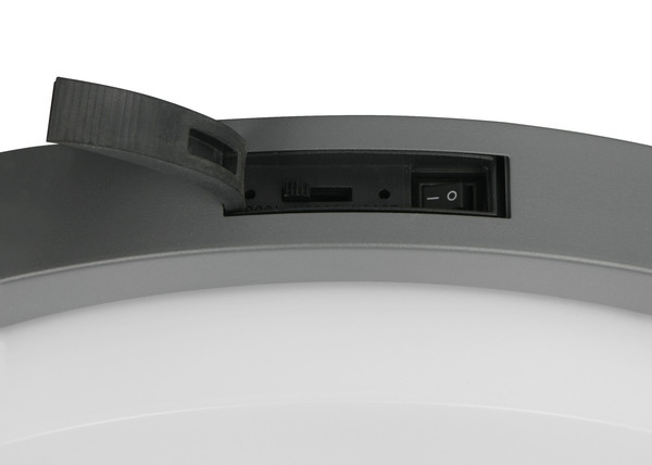 Trio 630369142 Bermejo LED Deckenleuchte 14W ⌀30cm Anthrazit IP54 CCT einstellbare Lichtfarbe