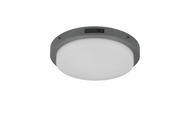 Trio 630369142 Bermejo LED Deckenleuchte 14W ⌀30cm Anthrazit IP54 CCT einstellbare Lichtfarbe