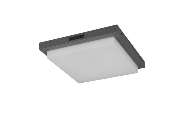 Trio 630369242 Bermejo LED Deckenleuchte 14W Anthrazit IP54 CCT einstellbare Lichtfarbe