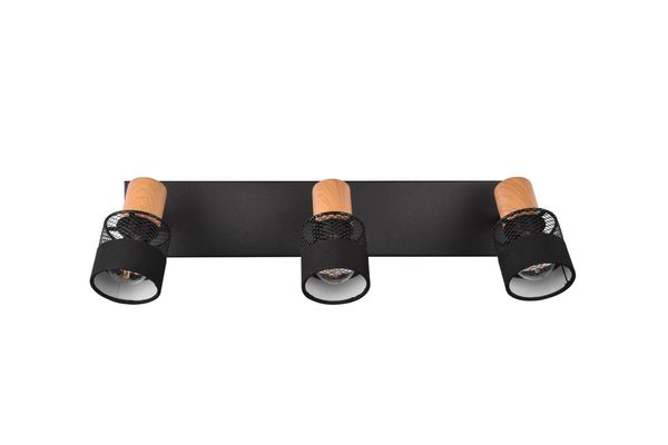 Trio Nandini Strahler E14  3-fach Schwarz Matt