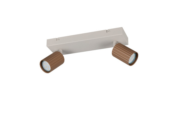 Trio 867700265 Soka GU10 Strahler 2-fach Coffee