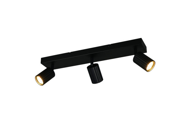 Trio 867700332 Soka GU10 Strahler 3-fach Schwarz Matt