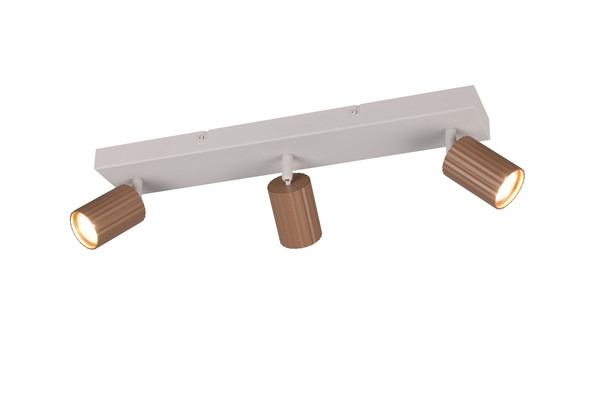 Trio 867700365 Soka GU10 Strahler 3-fach Coffee