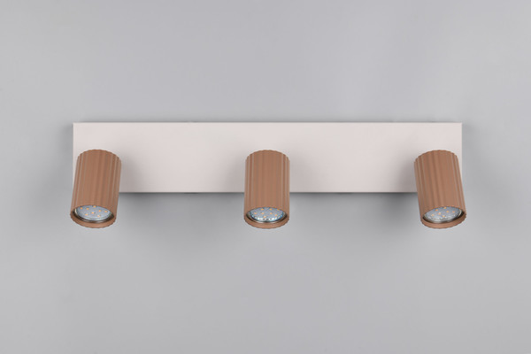 Trio 867700365 Soka GU10 Strahler 3-fach Coffee