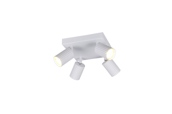 Trio 867730431 Soka GU10 Strahler 4-fach Weiß Matt