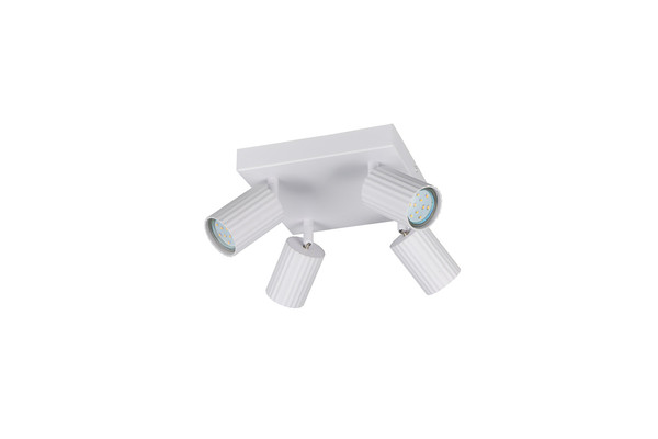 Trio 867730431 Soka GU10 Strahler 4-fach Weiß Matt
