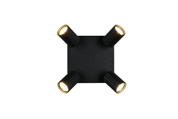 Trio 867730432 Soka GU10 Strahler 4-fach Schwarz Matt