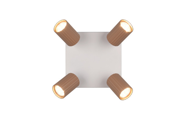 Trio 867730465 Soka GU10 Strahler 4-fach ⌀5,5cm Coffee