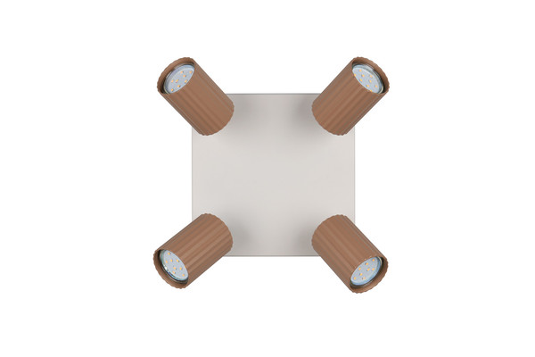 Trio 867730465 Soka GU10 Strahler 4-fach ⌀5,5cm Coffee