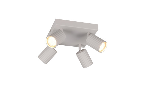 Trio 867730476 Soka GU10 Strahler 4-fach Warm Grey